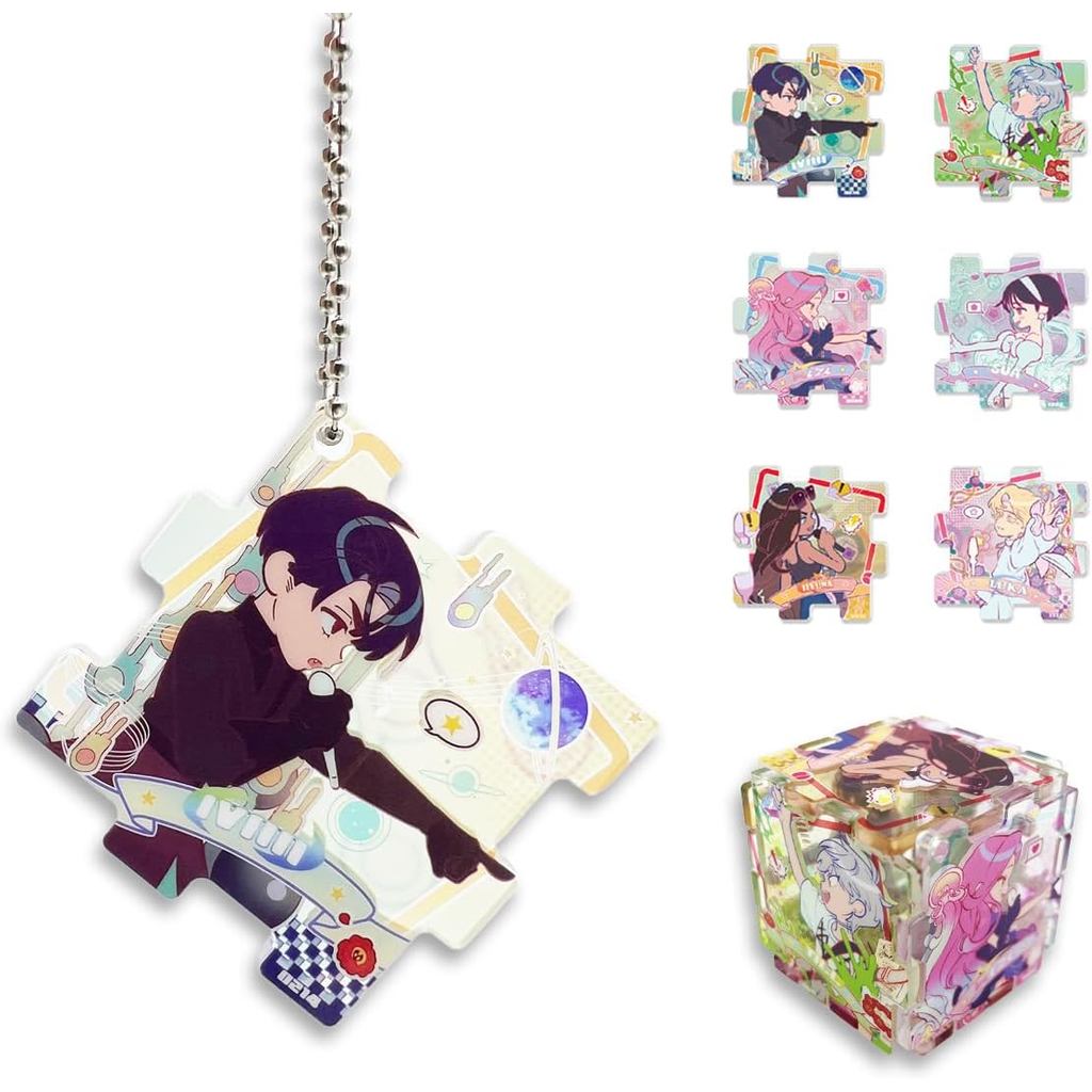 YJacuing Alien Stage Puzzle Piece Blind Box Acrylic Móc khóa | Chính thức, Anime, ALNST, Merch, Quà 