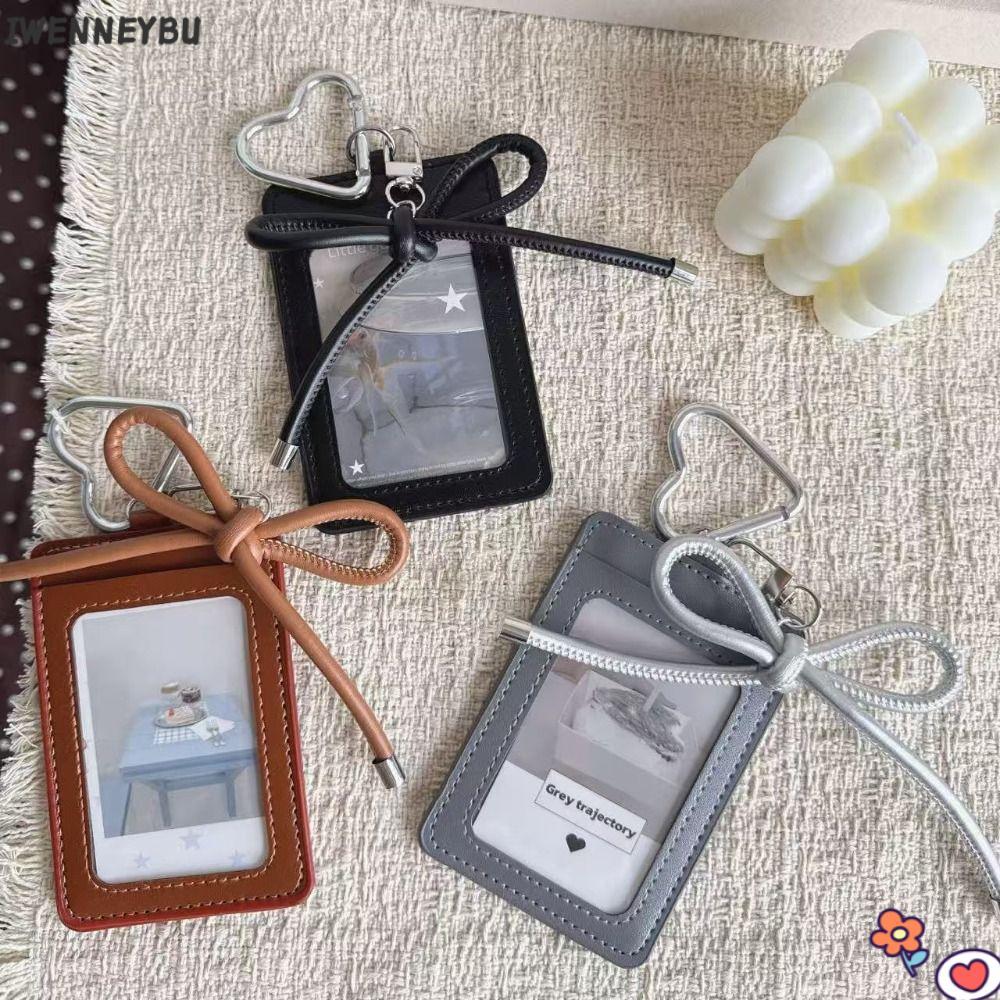 IWENNEYBU Kpop Idol Photocard Holder, INS Y2k Card Holder, Da PU Idol Photo Cards Tay áo