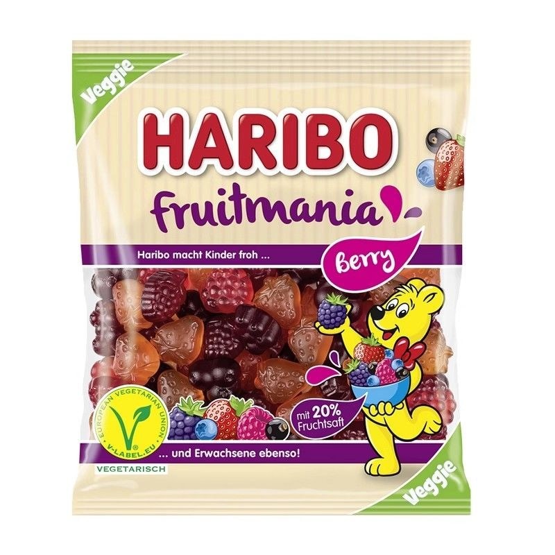 Đức Nhập Khẩu Haribo Haribo Haribo Berry Hình Gummy Dâu Blackberry Cranberry Hương Marshmallow Đồ Ăn