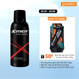Xịt khử mùi x-men for boss intense perfumed deo spray hương trầm nội lực 150ml