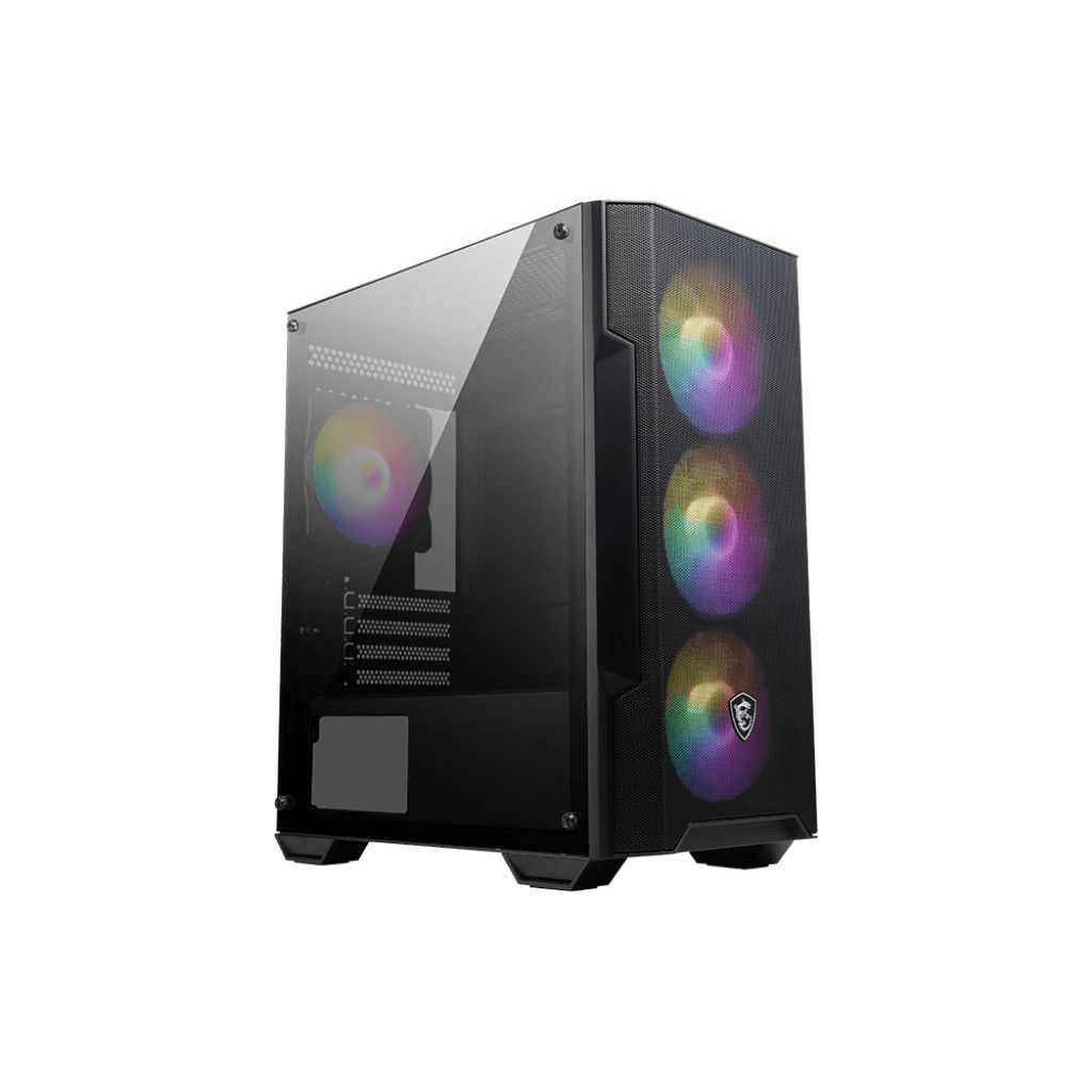Vỏ Máy Tính Case MSI MAG FORGE M100A (MAG-FORGE-120A) Kèm 4 Fan - Hàng Chính Hãng