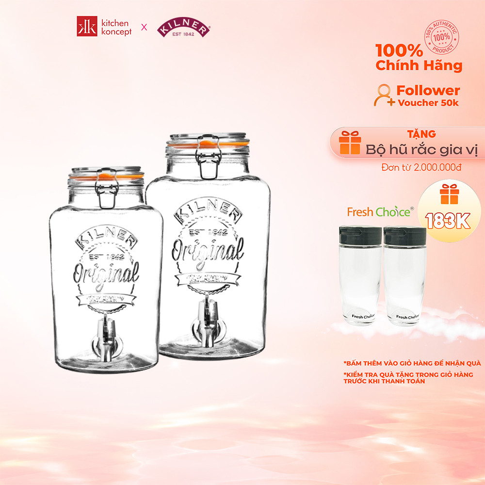 Kilner – Bình nước thủy tinh Original