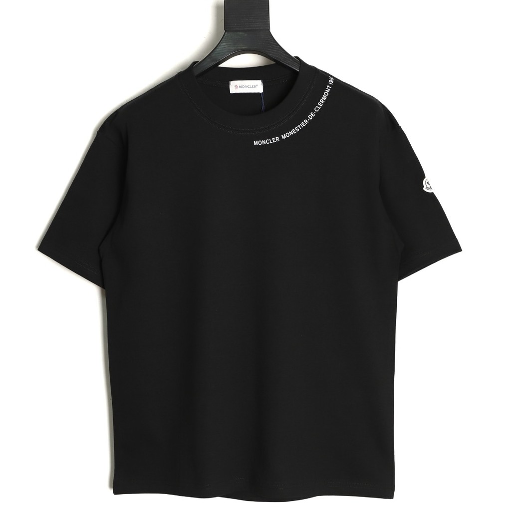 Moncler/ Moncler 2026 Áo thun cổ tròn ngắn tay nam nữ, phong cách Nhật Bản, basic, chất liệu cotton,
