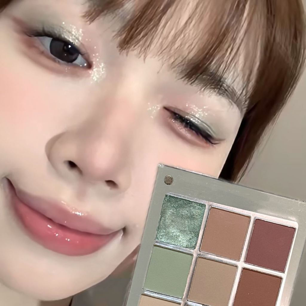 Bubble Eyeshadow New Product Powder Miracle12Color oil painting12y Rare green ripple-effect guava in