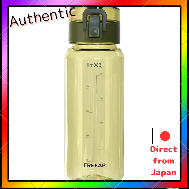 FREEAP Tritan Room Temperature Water Bottle Loop Bottle with Time Marker Ultra Lightweight for Hikin