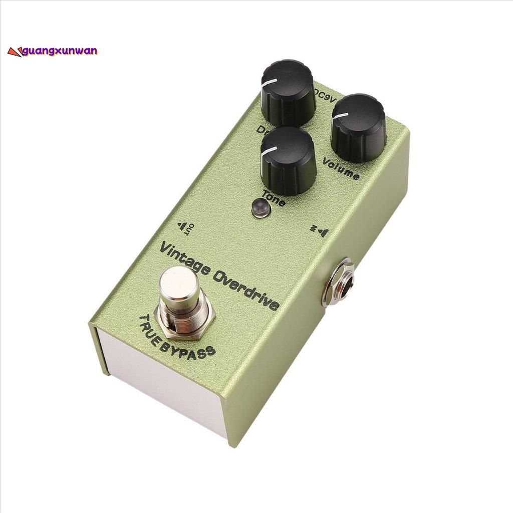 Bàn đạp hiệu ứng đàn guitar điện Mini Bàn đạp đàn guitar điện Vintage Overdrive cho đàn guitar điện