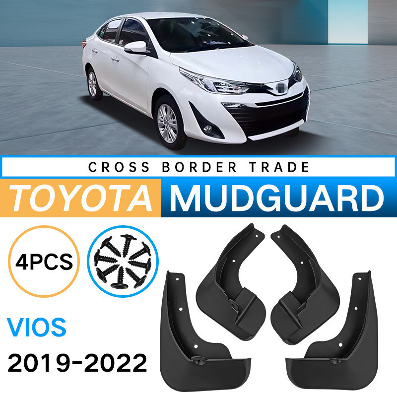 Thích hợp cho Toyota Vios Vios 2019-2022 Chắn Bùn Da Ô Tô Lốp Xe Cao Su Mềm Chắn Bùn Nhà Máy Hàng Có