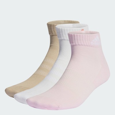 adidas Phong cách sống Bộ 3 Đôi Tất Cổ Chân Có Đệm Sportswear Unisex Hồng IP0404