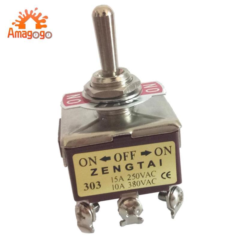 Công tắc chuyển đổi Amagogo, Bật / tắt 3pdt / bật 3 vị trí 9 chân Chốt, Ac