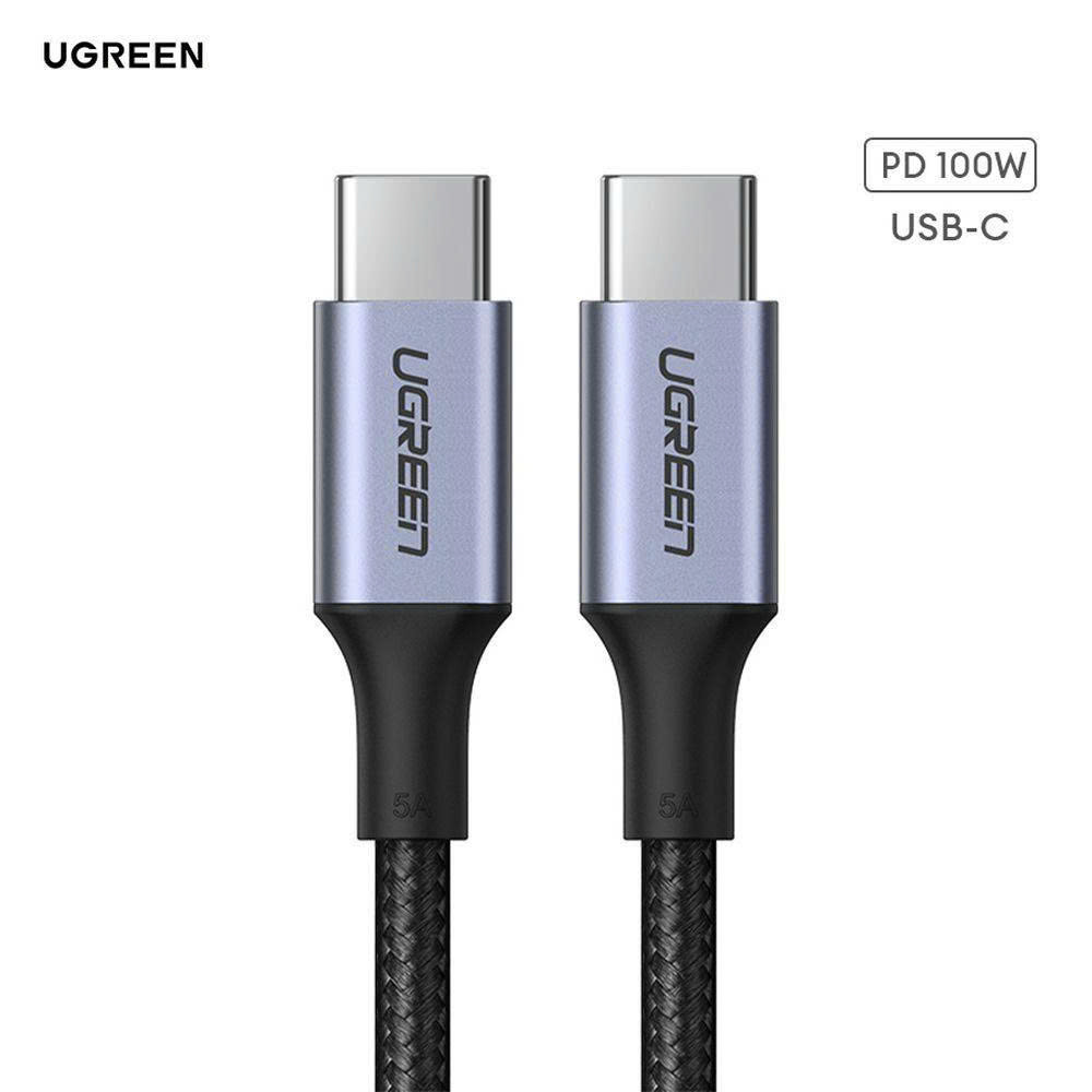 Ugreen Cáp sạc nhanh Type C 100W Ugreen 90120 US316 dài 3M 110W PD 5A dây dù