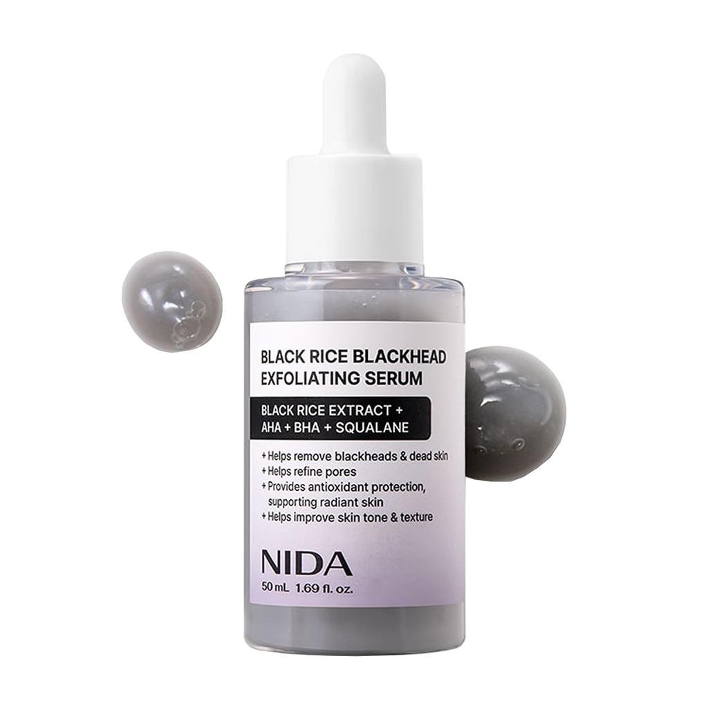 NIDARiceheadExfoliatingSerum|1.69fl.oz., 50ml|DailySoftExfoliatingFaceScrubDeadCellsRemoverforAllTyp