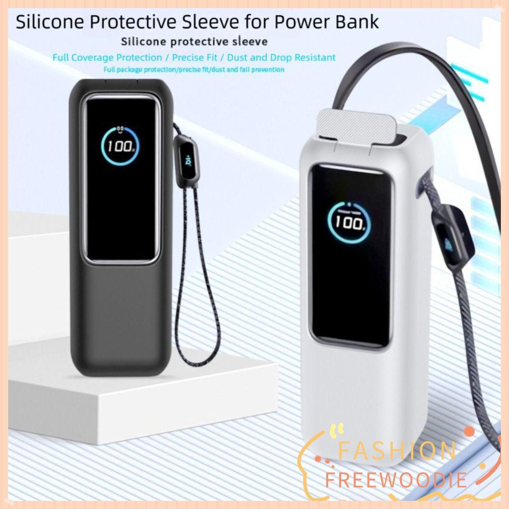 FREEWOODIE Bảo vệ, silicon di động mềm, chống bụi chống sốc cho ngân hàng điện Anker Zolo (25000mAh 