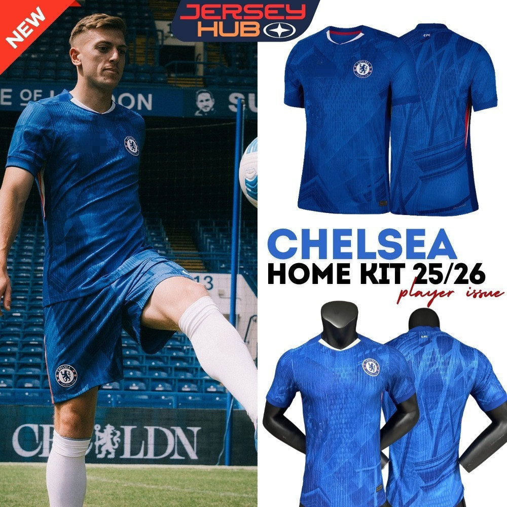 Chelsea Jersey 2025-26 Cầu thủ phát hành chính thức sân khách sân nhà EPL MỚI Chelsea Jersey Murah E