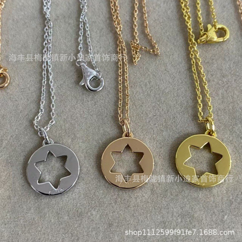 K0JC Chain symbol, male and female symbol v Gold necklace with gold pendant for collarbone18k Cross-
