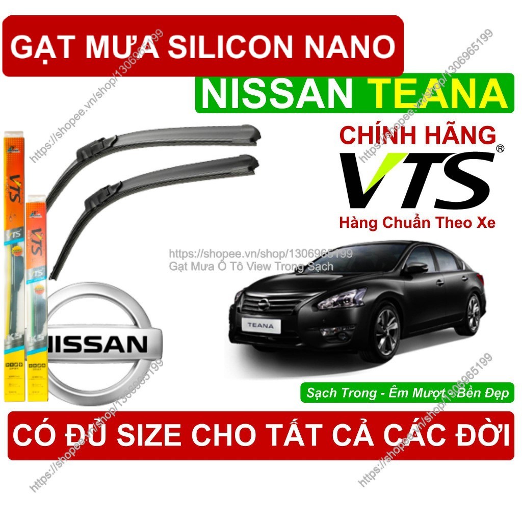K5, Gạt Mưa Kính Lái Nissan Teana, Cặp Gạt Mưa Kính Lái   Dòng  Nissan Teana,        Nissan Teana