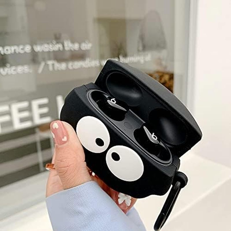 Ốp Lưng Cho Beats Studio Buds, Đôi Mắt Lớn Màu Đen Fairydust Bụi Hình Tinh Tai Nghe, Bóng Bụi Thời T