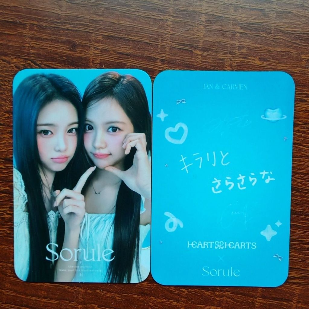 Hearts2hearts Photocard Hearts sorule Dầu gội Ủng hộ