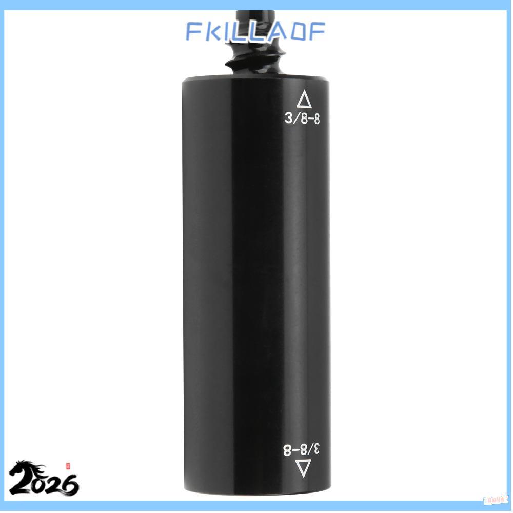 FKIL Pool Extension Cue, 3 / 8-8 Răng Bida Đen Trục Giữa, Phụ Kiện Bi-a 2OZ Nhôm Pool Cue Extender T