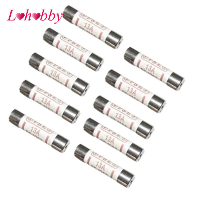 10x Cầu Chì Gốm Cầu Chì Ống BS1362 13A Phích Cắm Anh Cho Nhạc Cụ Vạn Năng