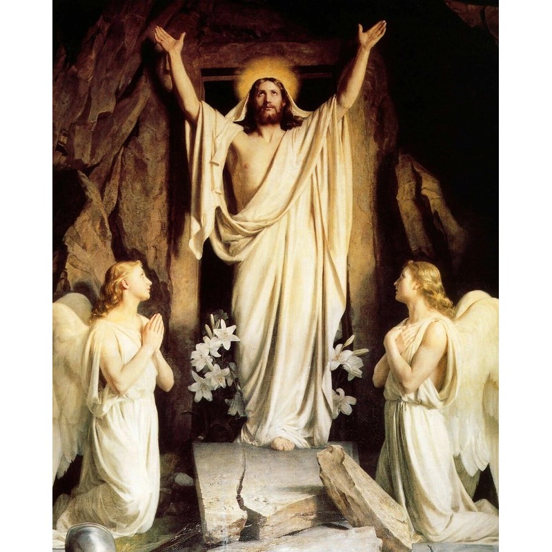 Công Giáo JESUS CHRIST EASTER RESURRECTION poster in Trang Trí Nhà