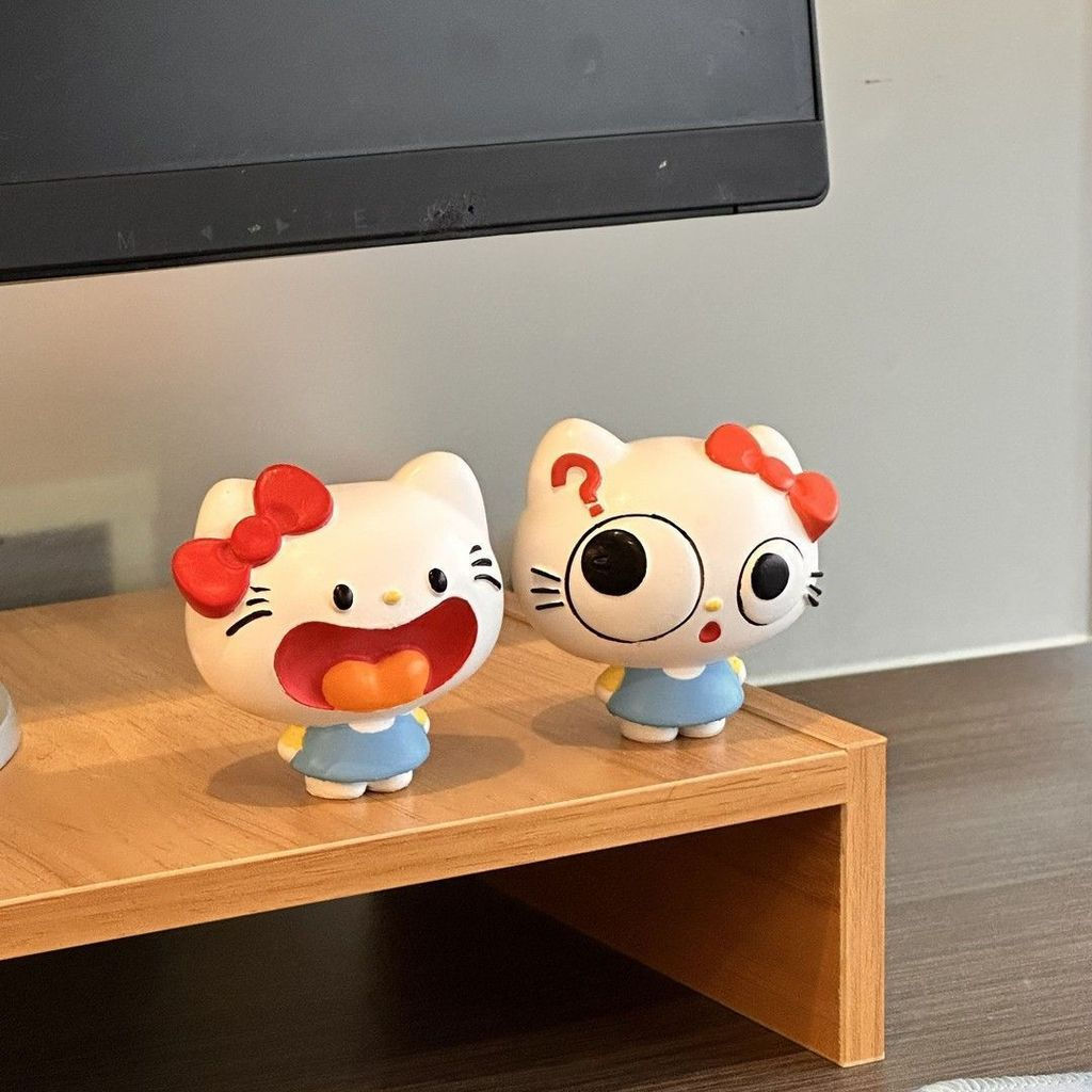 CH~Hello KT Funny cat figurines, birthday gifts for friends, blind boxes for besties helloikitty Gir