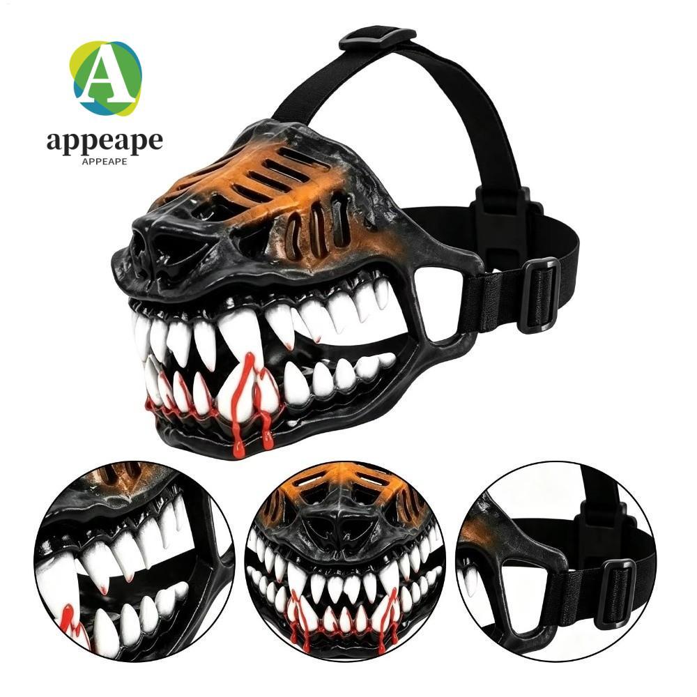 APPEAPE Chó Monster muzzle, Monster Hell Hound Style Hell Hound Hell Hound muzzle, Dây đeo linh hoạt