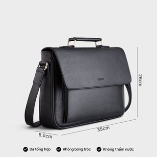Túi Trita (Thời trang nam nắp gập phối quai trên - Túi đeo chéo da RTN8) Bagsmart