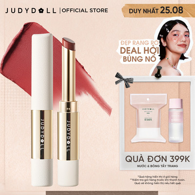 [MỚI] Son Lì JUDYDOLL Soft Matte Lipstick Son thỏi Mịn lì Chứa Collagen Dưỡng môi 2g
