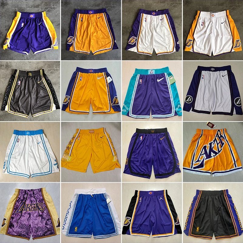 [Thêu Lakers Phù Hợp Với Quần Short] Quần Bóng Rổ Lakers Quần Short Mỹ James Kobe Cùng Phong Cách Th