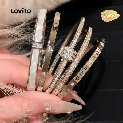 (New Arrival) Lovito Vòng tay thanh lịch BBFB123FX026