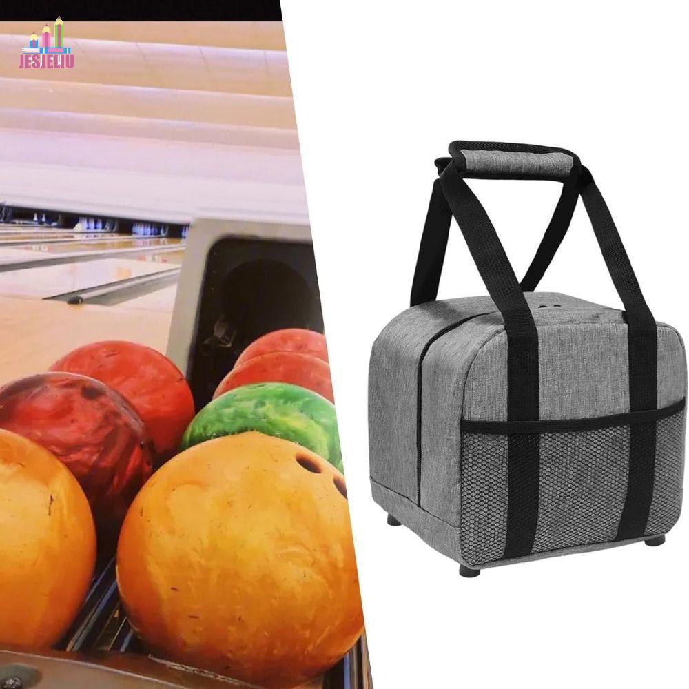 Túi đựng bóng bowling JESJELIU, Túi lưu trữ chống sốc Túi bowling đơn, Túi xách bền bỉ Giá đỡ bóng n