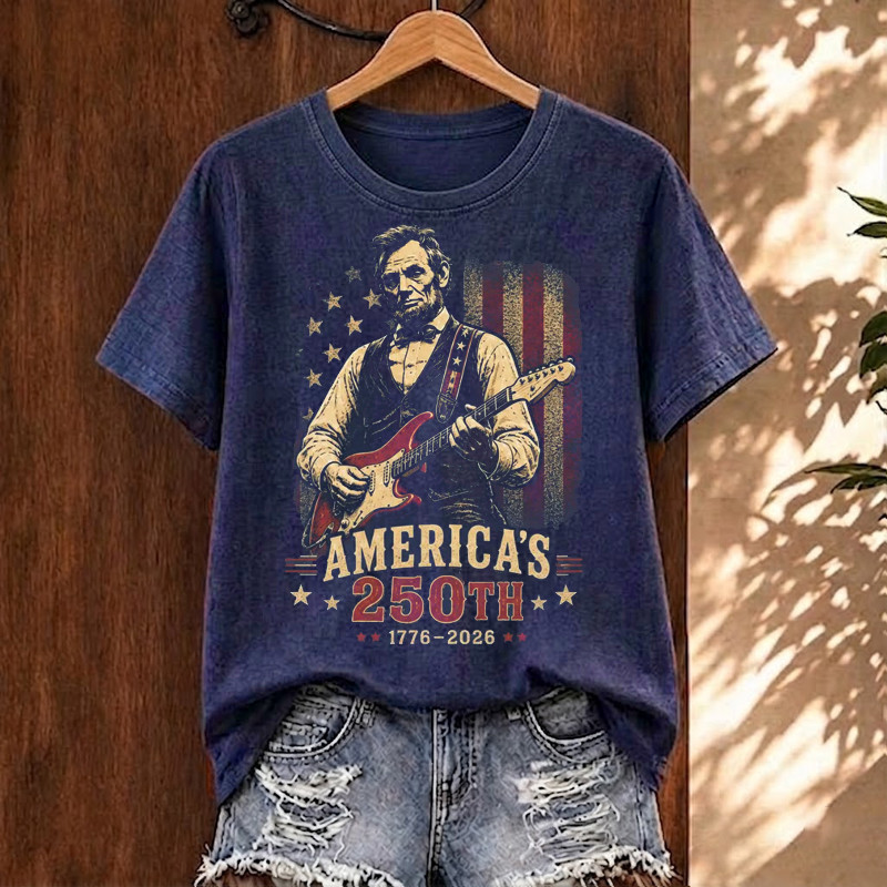 Áo thun Guitar Abraham Lincoln