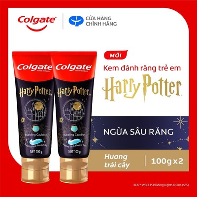 Bộ 2 kem đánh răng Colgate Harry Potter dành cho bé hương trái cây, ngừa sâu răng