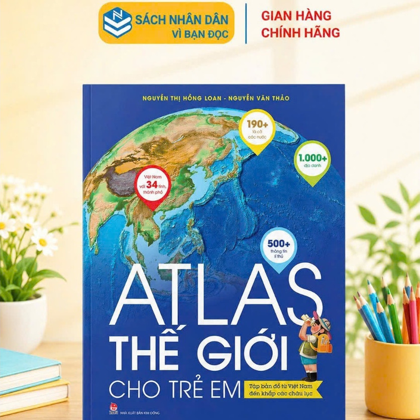 Sách - Atlas Thế Giới Cho Trẻ Em - Kim Đồng