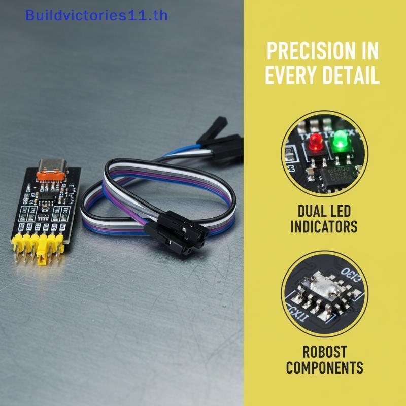 Buildvictories11 CH342K Type-C USB sang TTL Bộ chuyển đổi nối tiếp Kênh kép 3Mbps 1.8 / 3.3 / 5V để 