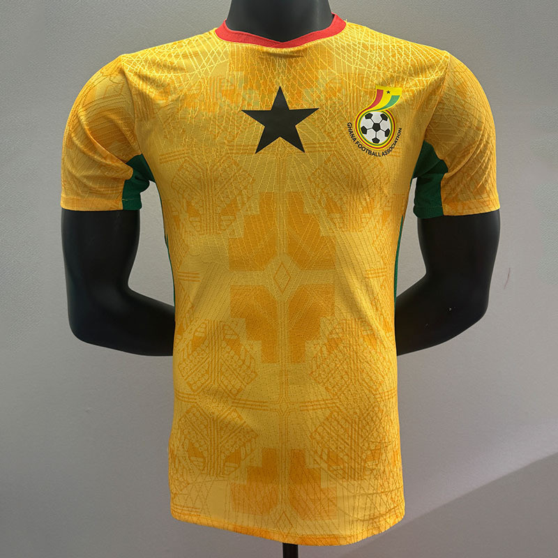 Áo ngắn tay áo bóng đá bóng đá Ghana 26-27 World Cup Sân khách jersey Phiên bản áo đồng phục cầu thủ