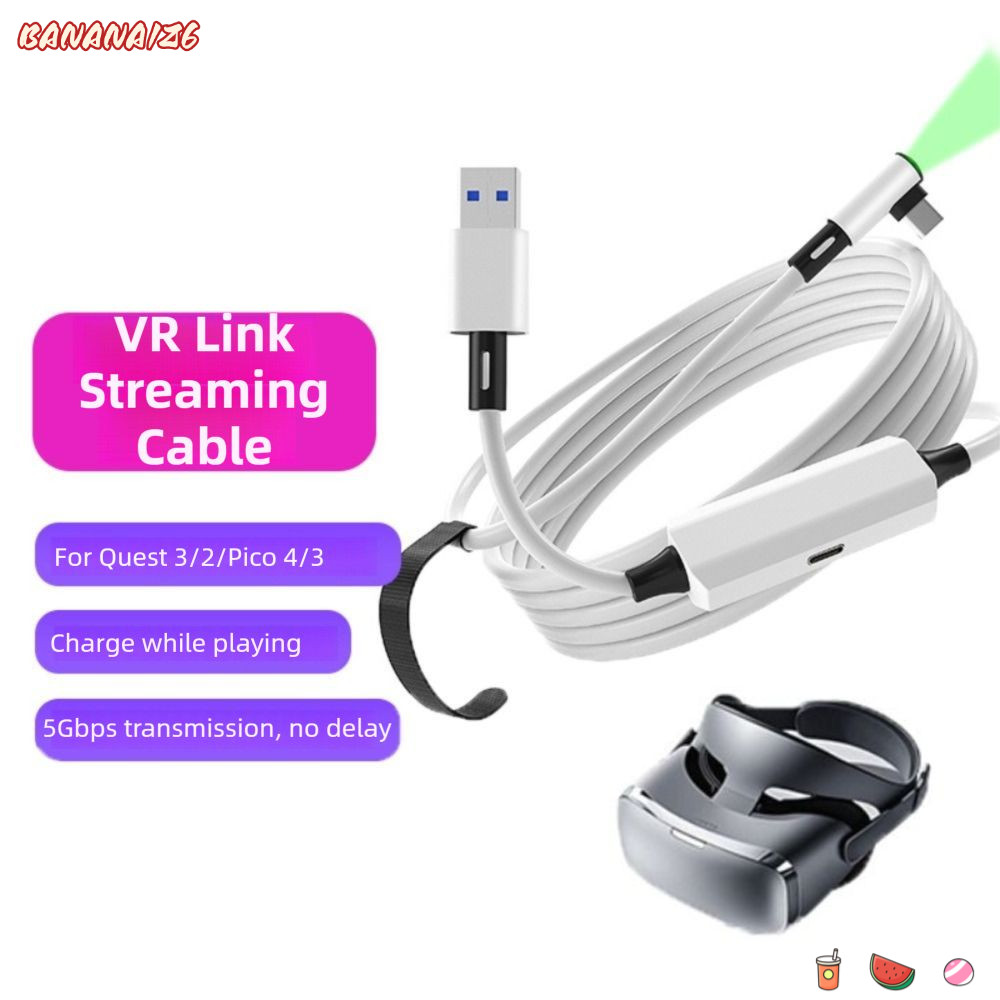 Cáp truyền dữ liệu BANANA1Z6, Sạc khi chơi Cáp liên kết VR 5Gbps 5M, Cáp sạc ổn định USB3.2 Gen1 Typ