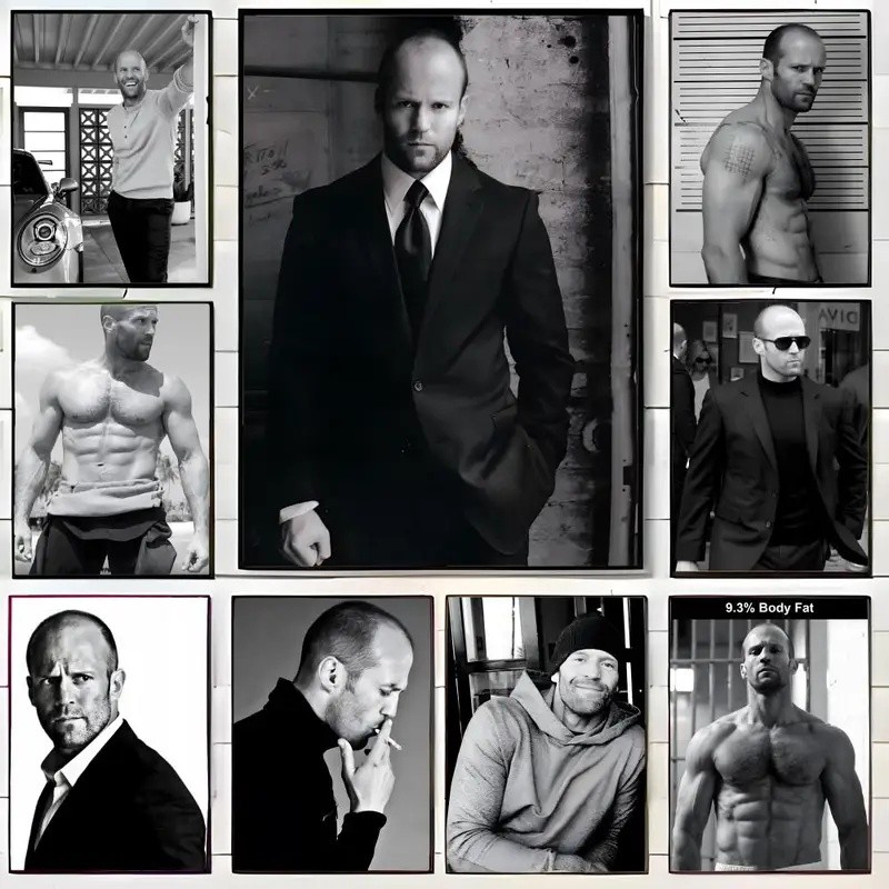 ADK1 j-Jason Statham Action _ Star Poster Treo Tường Nghệ Thuật In Poster Trang Trí Bức Tranh Tường 