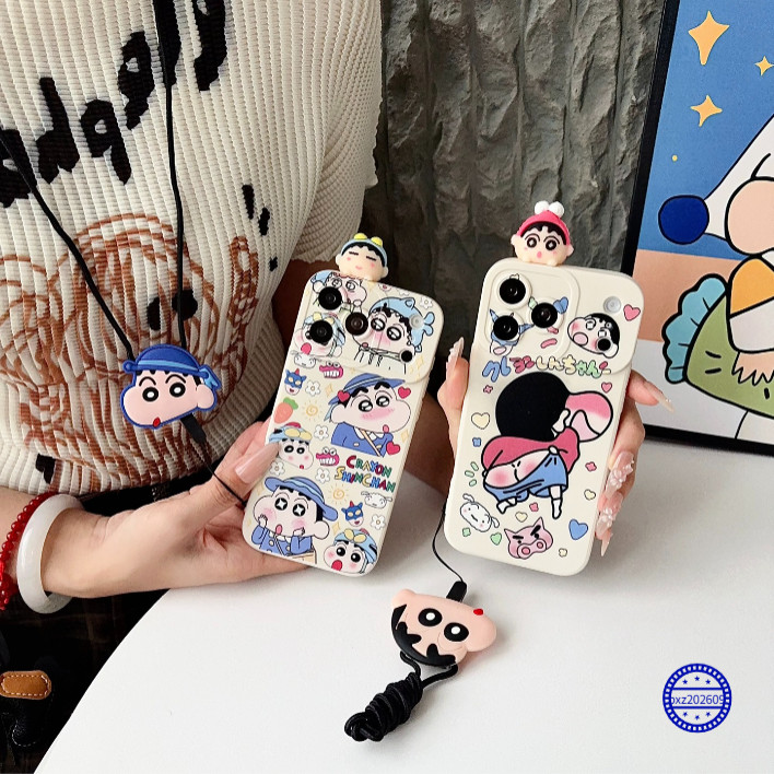 Dành Cho Samsung A57 A56 M56 F56 M06 F06 A55 A54 A50 A50S M40S A30S Crayon Shin chan Dây Buộc Đứng M