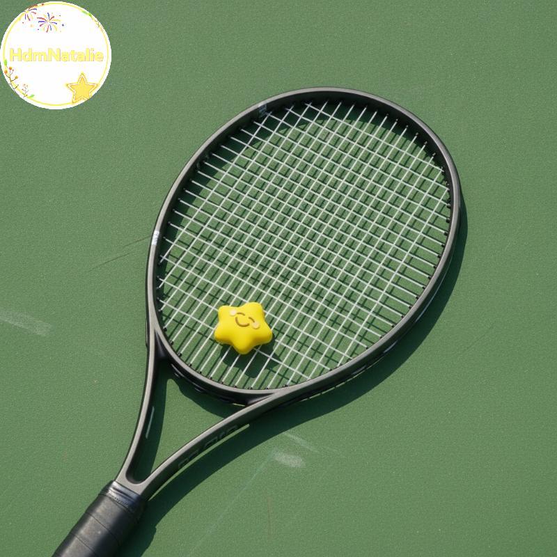 HdmNatalie Silicone Tennis Raet Damper Star Style Chống mài mòn Sho Hấp thụ nhiều màu để sử dụng quầ