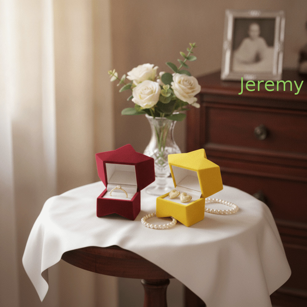 Hộp nhẫn đính hôn JEREMY1, Hộp đựng màn hình Hộp đựng nhẫn nhỏ tinh tế, Hộp đựng nhẫn cổ điển Mini n
