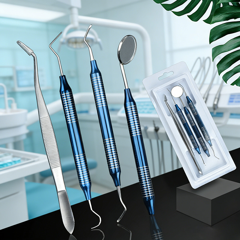 4 Cái / bộ Bộ Dụng Cụ Vệ Sinh Răng Miệng Dụng Cụ Cạo Gương Cân Bộ Loại Bỏ Mảng bám Chăm Sóc Thép Không Gỉ Nhiệt Độ Cao Nha Sĩ Dụng Cụ Chăm Sóc Răng Miệng