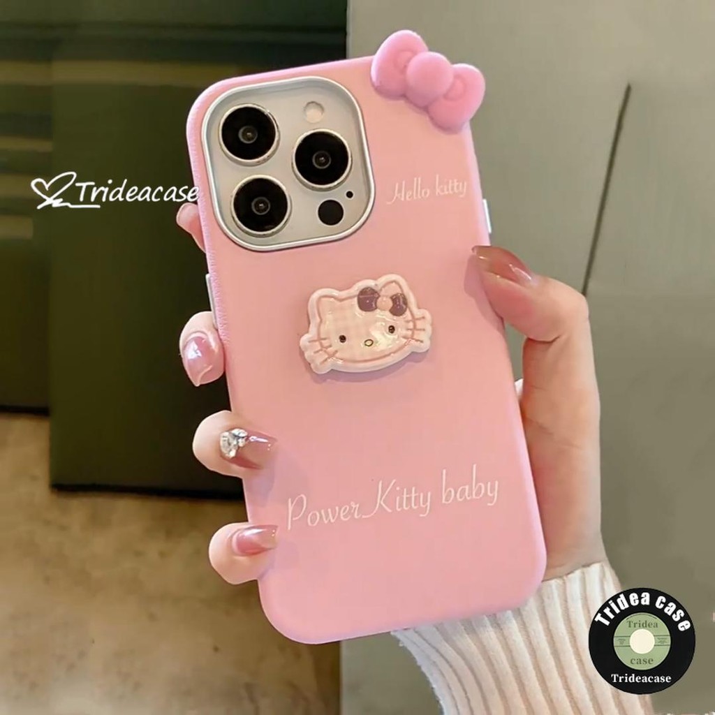 Ốp Lưng Oppo A60 A5i A5 A38 A18 A15 A3X A58 A3s A74 A7 A54 A17 A55 A16K A76 Vỏ Búp Bê Hello Kitty 3D