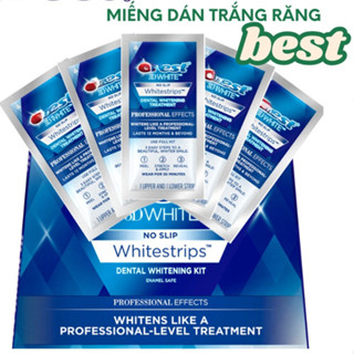 Miếng dán trắng răng trắng nhanh không gây ê buốt phù hợp với mọi men răng [ GIÁ 1 GÓI ]