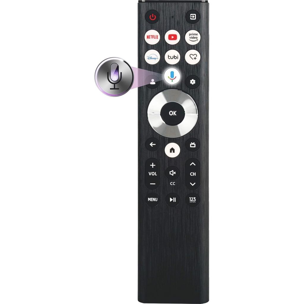 Điều khiển từ xa thông minh thay thế cho điều khiển từ xa Hisense TV, Giọng nói, Mic, Bluetooth, Uni