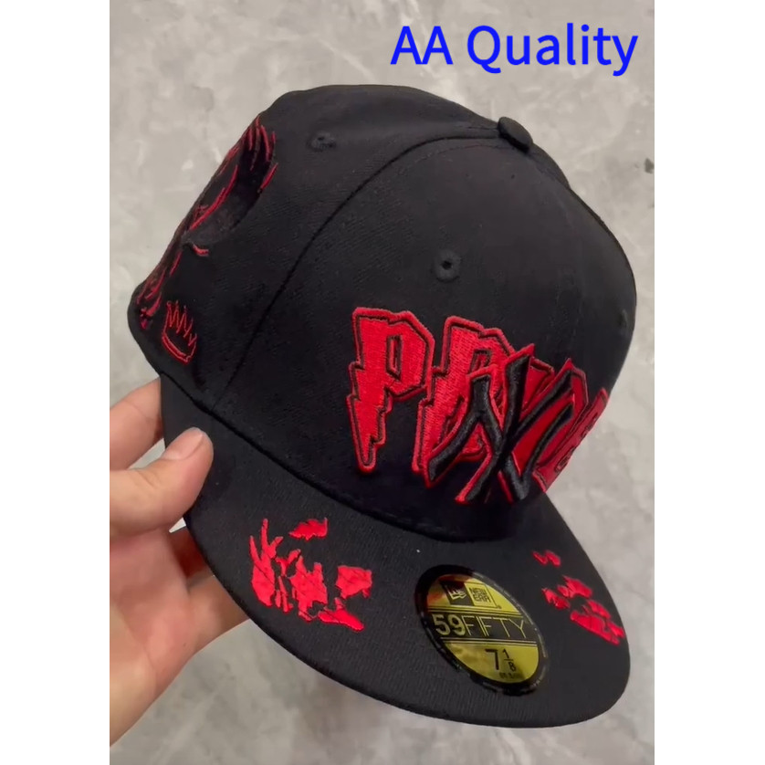 Mũ bóng chày New Era New York Yankees 59FIFTY màu đen đỏ, thêu tay, chống nắng