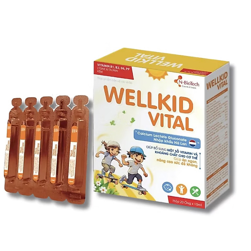 [CHÍNH HÃNG]Vitamin tổng hợp cho bé Bổ Sung 13 Loại Vitamin Và Khoáng Chất Cho Bé (Hộp 20 ống)N-Biot
