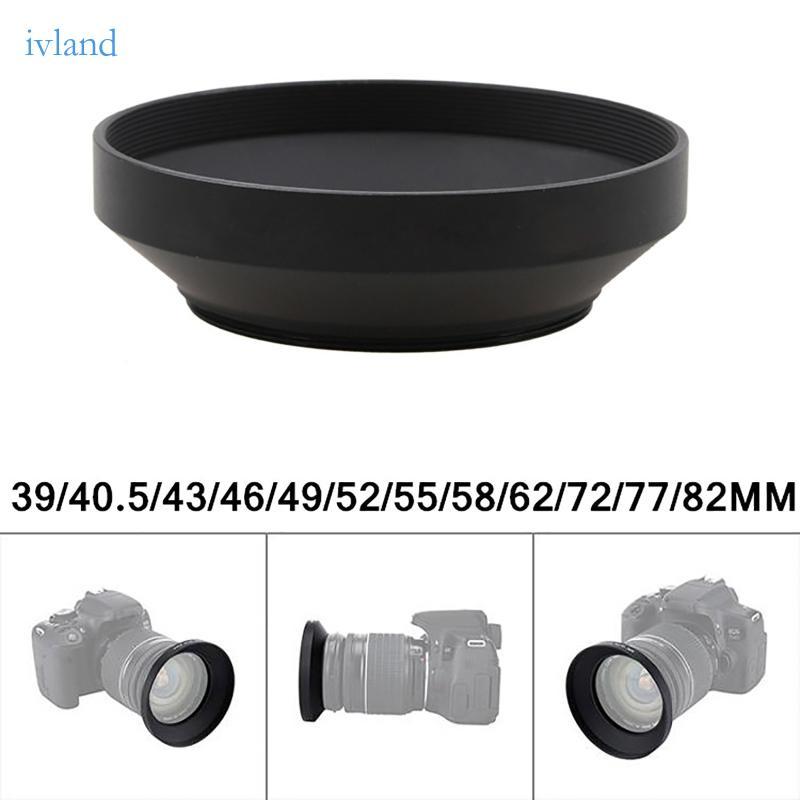 IVL 39mm 40 5mm 43 46 49 52 55 58 62 72mm Hợp kim nhôm Kim loại ống kính góc rộng Hood