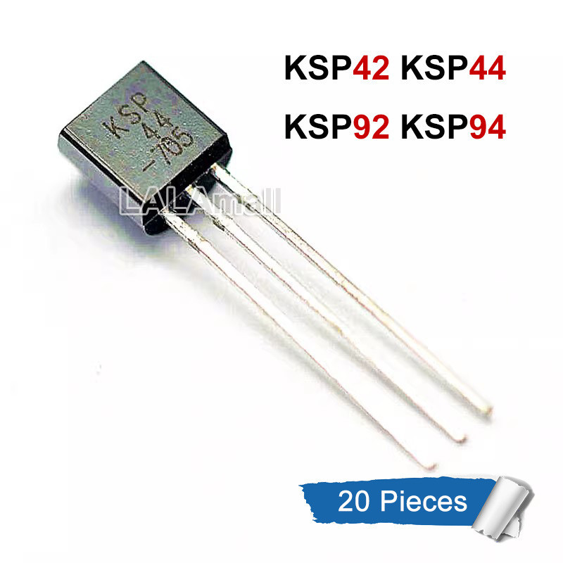 20 Cái / lốc KSP42 KSP44 KSP92 KSP94 TO-92 NPN PNP Transistor Mới