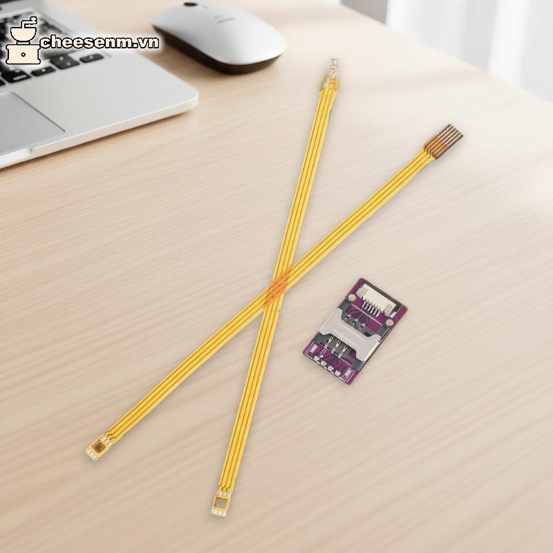 Cheenm Hàn ESIM PCB Chip Điểm Hàn Sang ESIM Hộp Đựng Thẻ Ngoài ESIM Cáp Nối Dài Thẻ ESIM Chuyển Đổi 